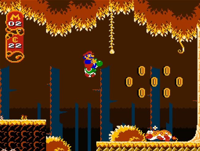 これは、スーパーファミコンのアドオンであるプレイステーションのスーパーマリオゲームがどのように見えたかです